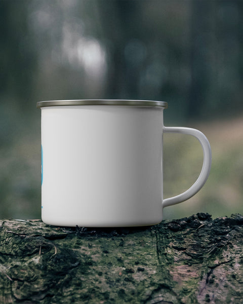 Classic Enamel Camping Mug by YouGuide Designs - Sturdy and Stylish for Any Adventure