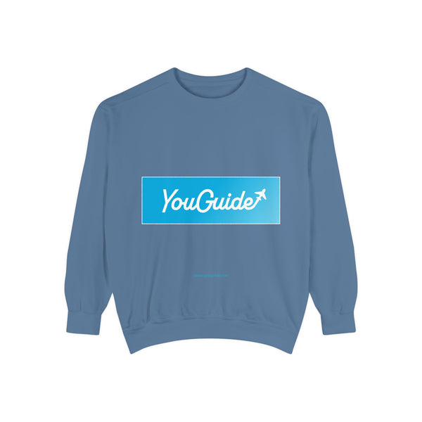 Unisex Garment-Dyed Sweatshirt by YouGuide Designs – Ultimate Casual Style