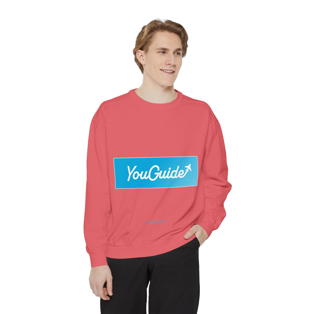 Unisex Garment-Dyed Sweatshirt by YouGuide Designs – Ultimate Casual Style