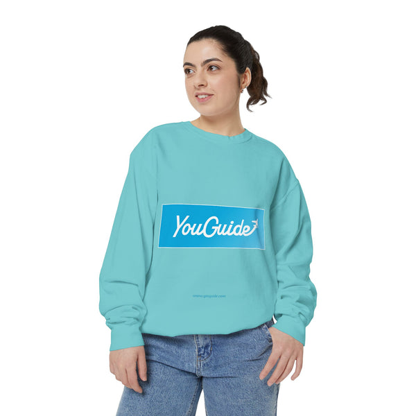 Unisex Garment-Dyed Sweatshirt by YouGuide Designs – Ultimate Casual Style