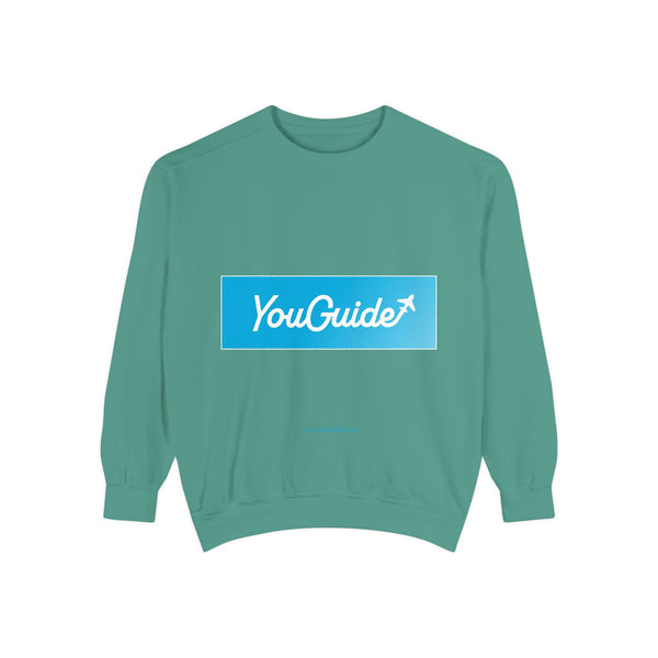 Unisex Garment-Dyed Sweatshirt by YouGuide Designs – Ultimate Casual Style