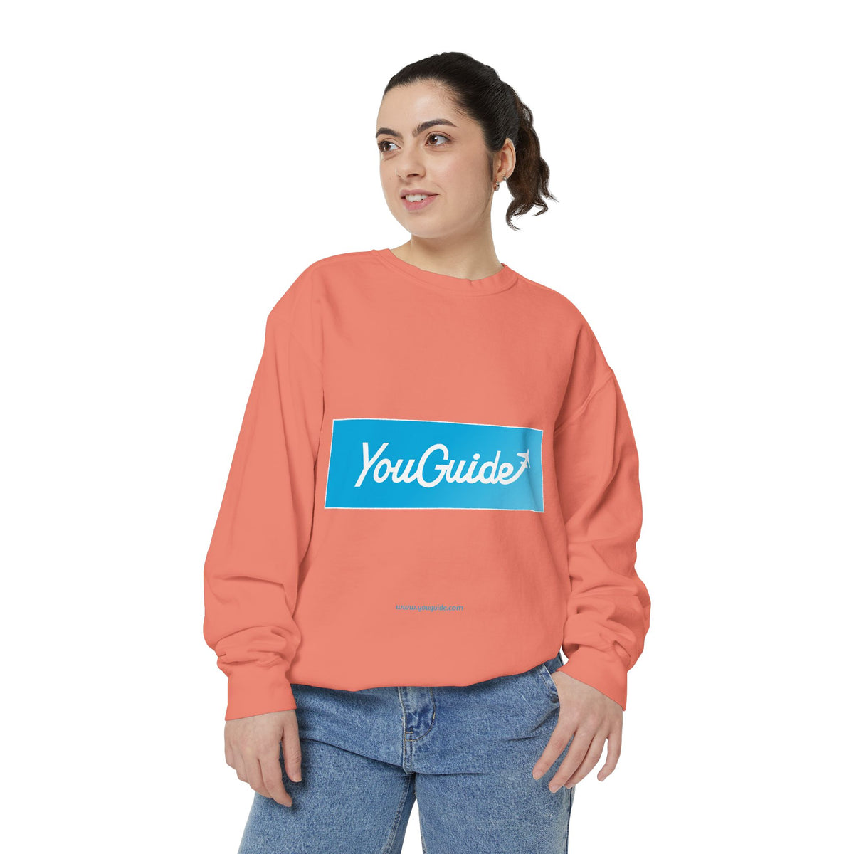 Unisex Garment-Dyed Sweatshirt by YouGuide Designs – Ultimate Casual Style