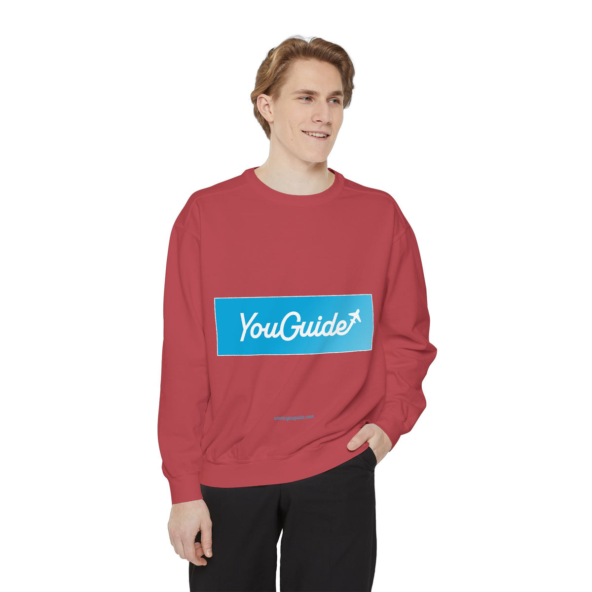 Unisex Garment-Dyed Sweatshirt by YouGuide Designs – Ultimate Casual Style