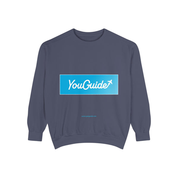 Unisex Garment-Dyed Sweatshirt by YouGuide Designs – Ultimate Casual Style