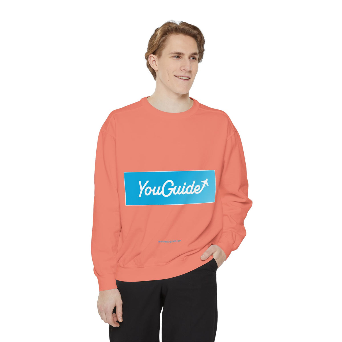 Unisex Garment-Dyed Sweatshirt by YouGuide Designs – Ultimate Casual Style