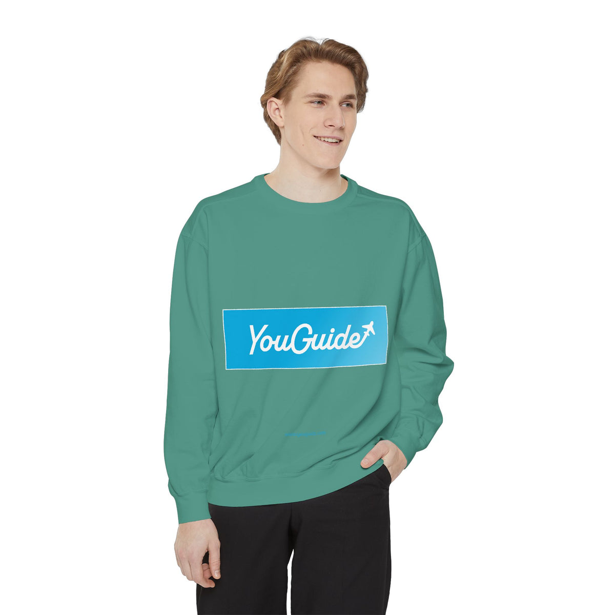 Unisex Garment-Dyed Sweatshirt by YouGuide Designs – Ultimate Casual Style